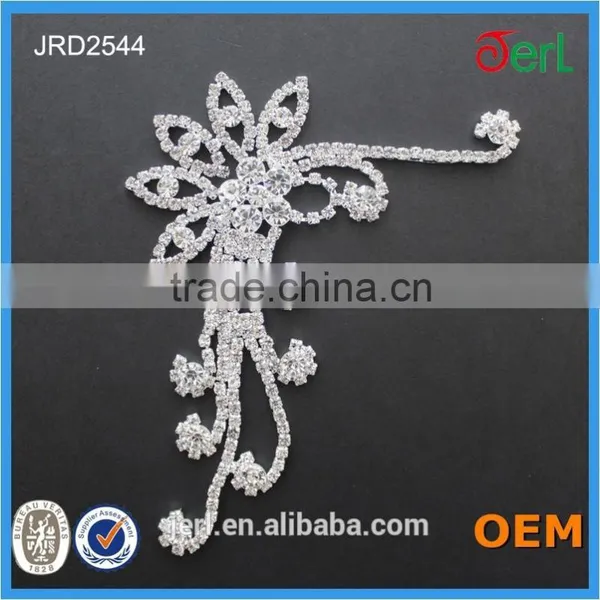 Wholesale Bright Crystal&copper Rhinestone Applique From China photo-2