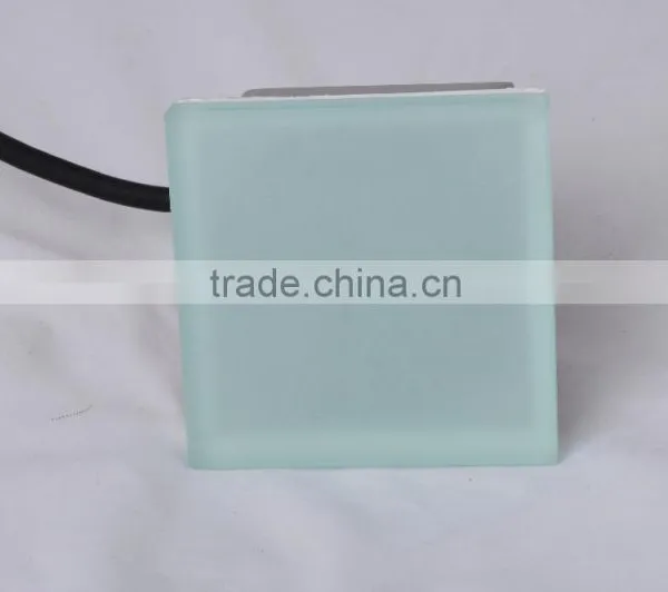 3 Years Warranty 100*`100 IP67 RGB Color Square Led Light Solid Cast Glass Bricks photo-3