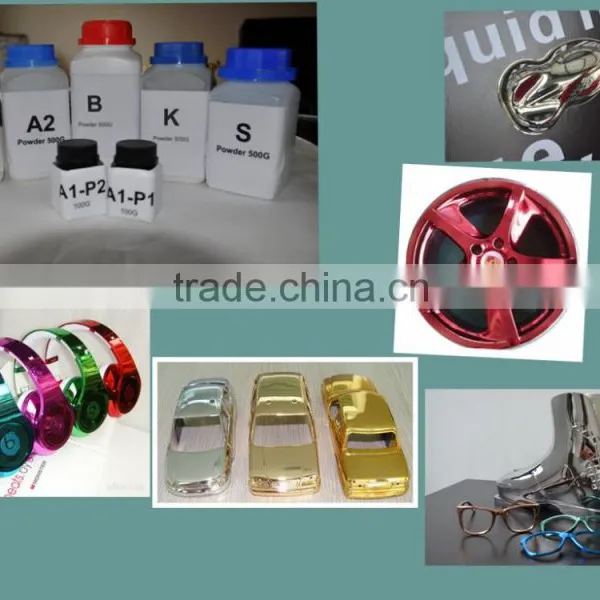 Gold silvre blue chrome spray paint powder for chrome plating machine