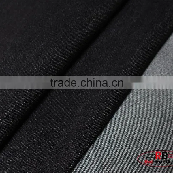 12oz Blue Gray Color Slub 100%Cotton Stretch Denim Fabric photo-2
