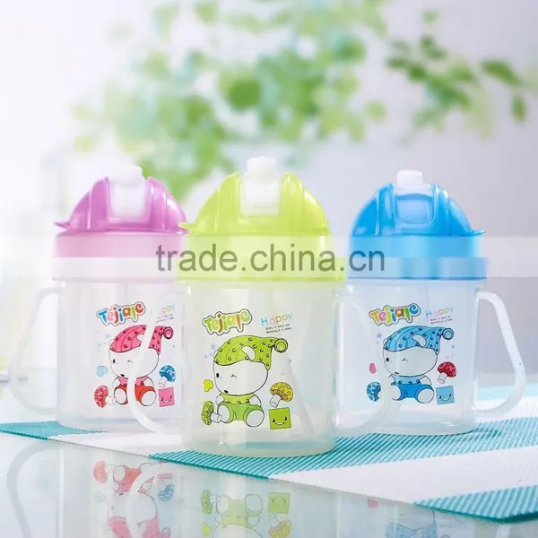 5 oz BPA Free Plastic Straw Sippy Bottle