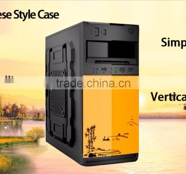 China Colorful Flower Appearance Desktop Computer Case With CD-room Unique Factory PC Computer Cabinet, Gaming pc photo-2