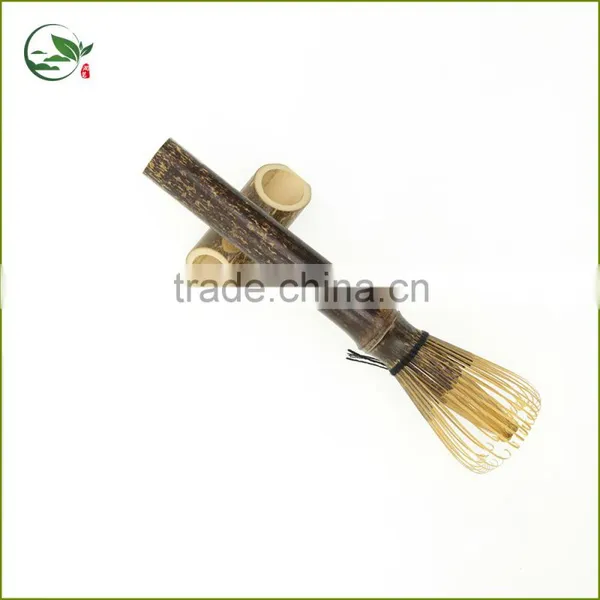 Durable Long Handle Bamboo Ceremonial Matcha Tea Powder Whisk Set photo-4