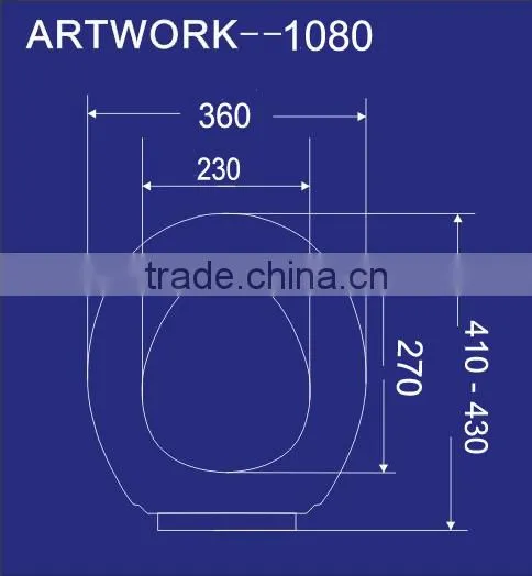 Round Shape Lamosa Toilet Parts Toilet Seat Plastic Hinge photo-6
