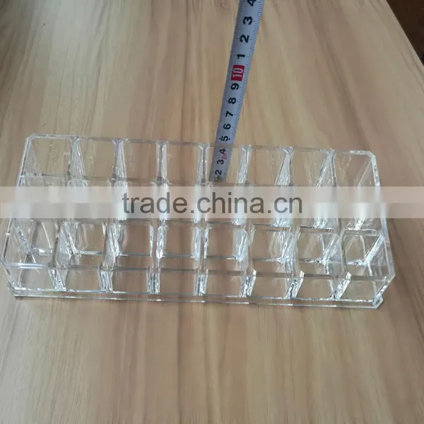 Wholesale Square Clear Cosmetic Acrylic Makeup Organizer With 18 Grids for Store Jewelry Cosmetic photo-4