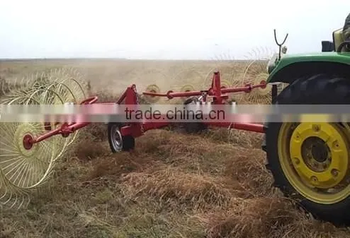 Tractor 3 Point Linkage Straw Alfafa Collecting Machine Mini Hay Rake photo-2