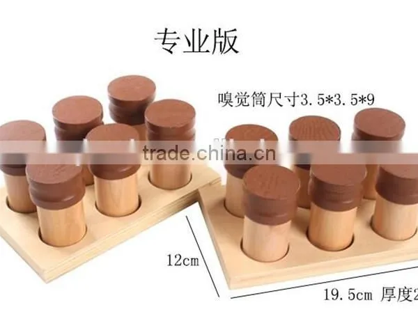 Child Wooden Toys Smell Canister Montessori Teaching Aids photo-6