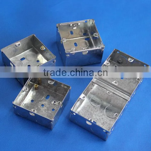 2017 New Mould GI Metal Boxes 1+1 Gang 47MM Sizes Irap Gang Boxes photo-6