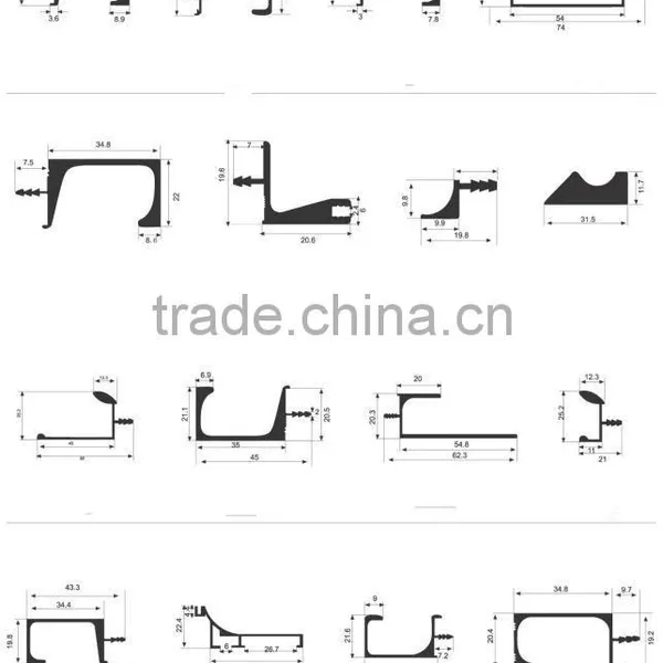 China Xindongrui Aluminum Factory High Quality Extruded Aluminium Profiles for the Cabinet Handles photo-2