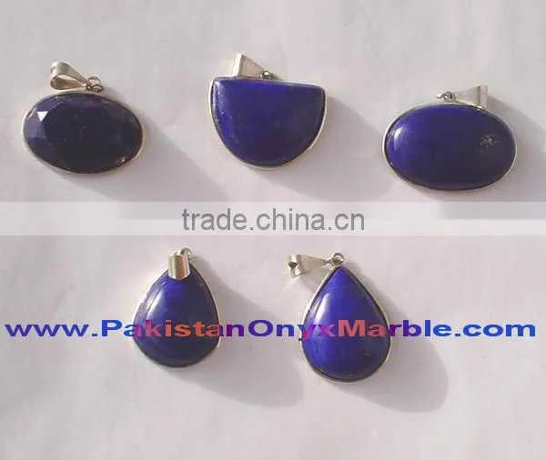 Pakistan Handemade STERLING SILVER PENDANTS LAPIS LAZULI JEWELRY photo-5