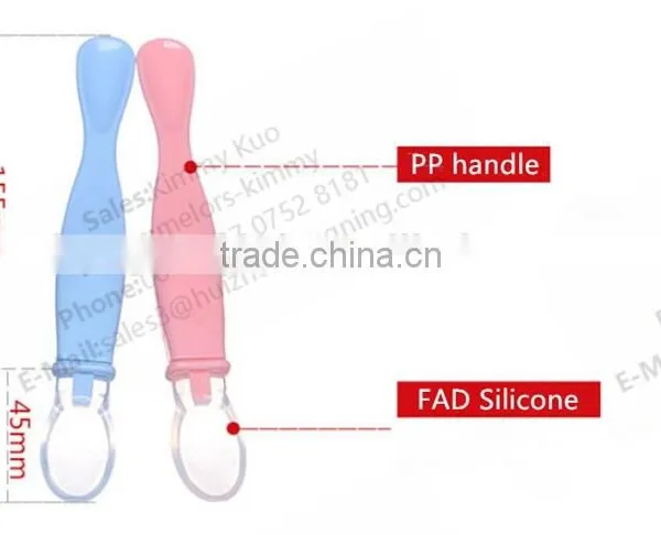 FDA BPA Free Popular Spoon Reusable Tableware Set Plastic Spoon Baby Spoon photo-2