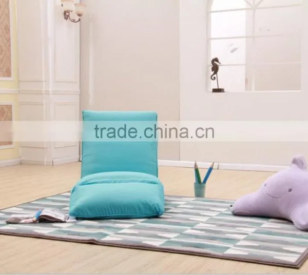 Elegant Blue Color Modern Fashion Fabric Recliner Lazy Sofa Sets For Outdoor Furniture photo-3