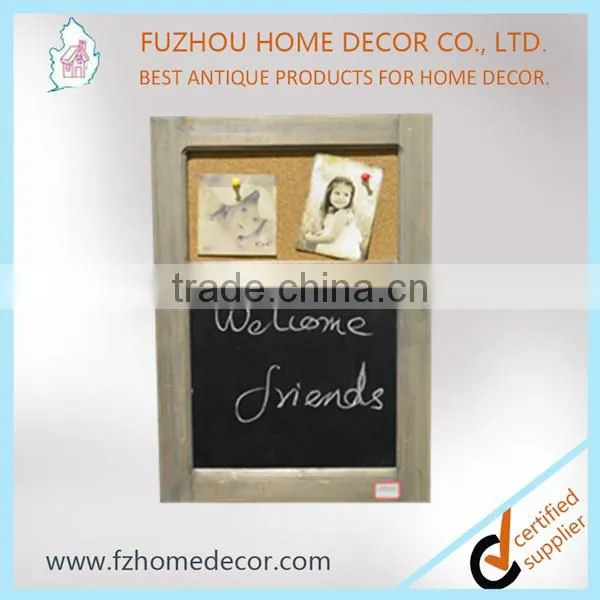 Cork Memo Board Picture Frame With Chalkboard Fabric Wholesale photo-2