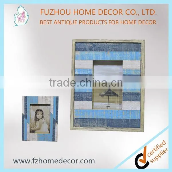 Wall 5x7 Wood Picture Frames With Strips Wood Decors Under Different Colors photo-3