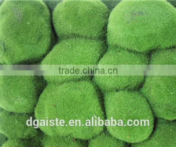 Indoor Decoration Flocking Moss Rock Shape Wall Moss Panel Backdrop photo-3