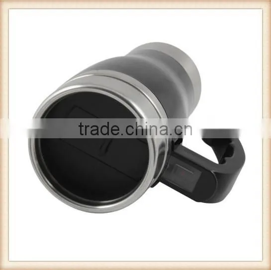 Stainless Lazy Self Stirring Mug Auto Mixing Tea Coffee Cup Office Gifts Black photo-4