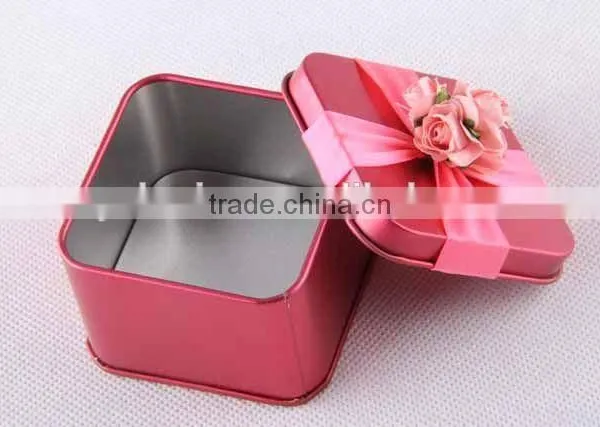 Square Metal With Rose Ribbon/gift Box photo-4