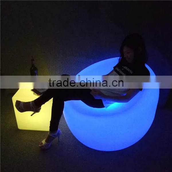 Cheap Outdoor LED Furniture Luminous LED Bar Sofa Chair With 16 Colors Changing photo-4