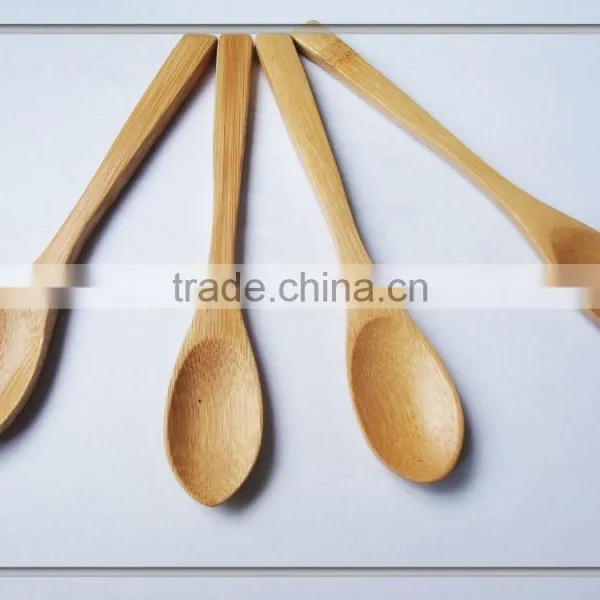 Teaspoon Wooden Ice Cream Oval Spoon Family Tableware photo-2