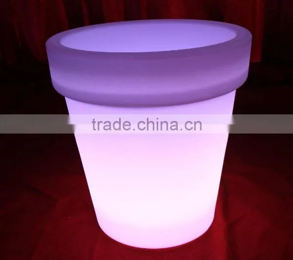 Modern Light up Led Ice Bucket Illiminated Party Used Glowing Flower Pot photo-2