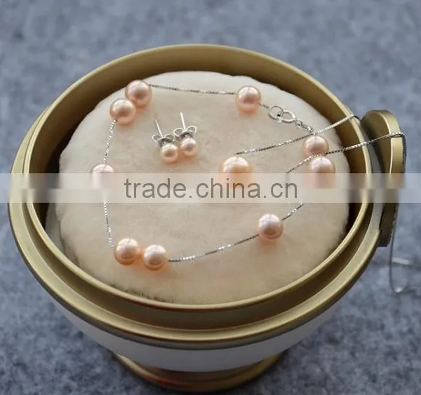 Beautiful 4-5mm Pink Freshwater Pearl Jewelry Sets photo-3