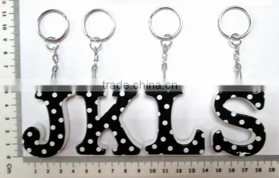 Wholesale Letter Key Chain, Alphabet Key Chain, Plastic Key Chain With Printing, Customized Promotion Alphabet Letter Design photo-2