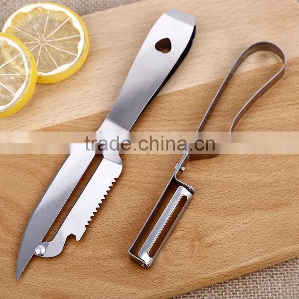 Factory Price Full Stainless Steel Teethbrush Style Multifunctional Peeler photo-6