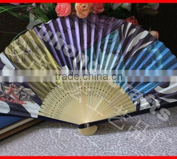 Best Selling Bamboo Paper Fan With Two Sides Printing photo-6