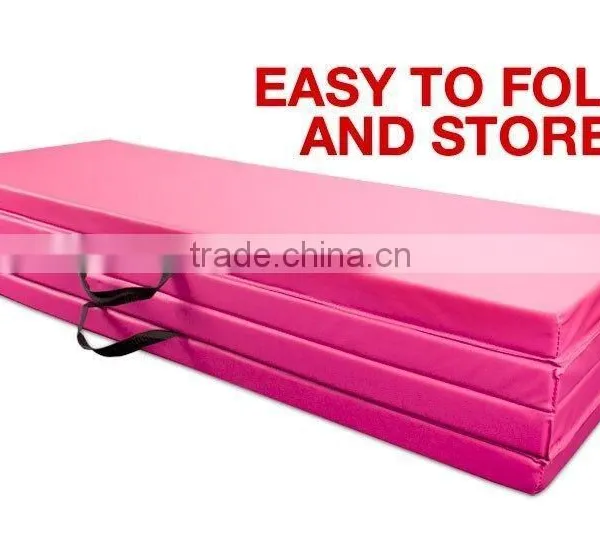 Pink Portable Cartwheel Exercise Tumbling Mat photo-3