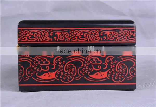 Red Chinese Lacquer Jewelry Boxes/chinese Style/eastern Design/Home Decoration photo-4