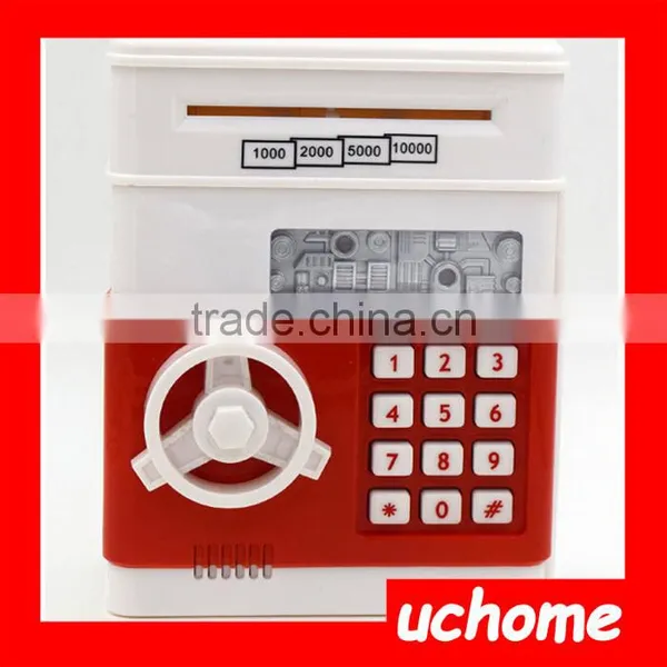 UCHOME ATM Piggy Bank, Automatically Save Safe Money Saving Box ,Mini Cartoon Piggy Bank Saving Money photo-2