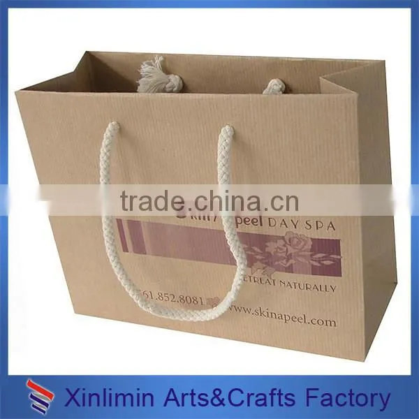 Blue Gift Paper Bags With a Silk Bow for Shopping photo-3