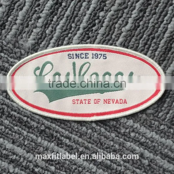 China Factory High Quality Cheap Custom Head Woven Badge photo-5