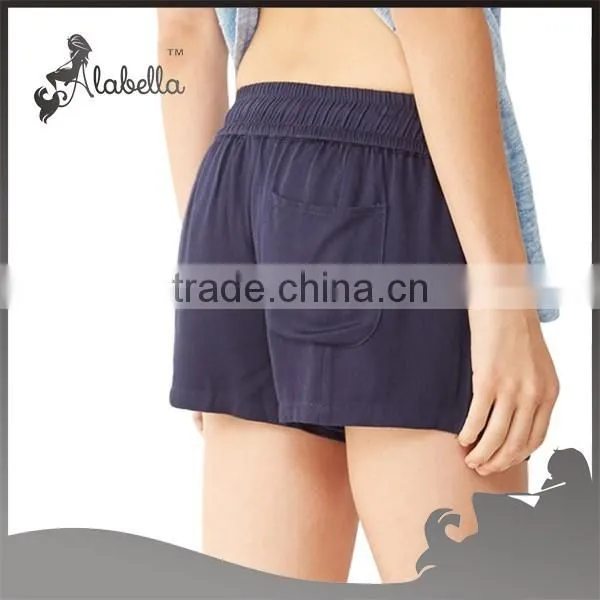 Polyester / Spandex Navy Shorts With Free Sizes for Girls photo-3