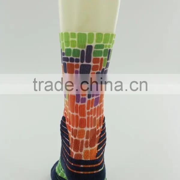 Sublimated Dri Fit Elite Basketball Sport Compression Socks Men photo-4