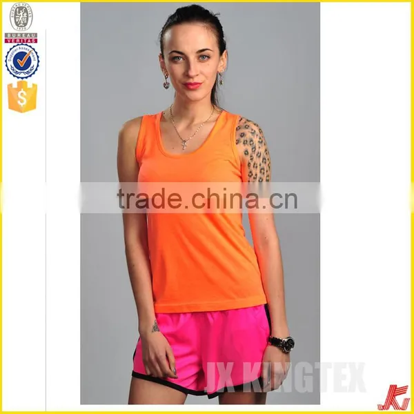 Girls Knitted Double-sided Blank Sleeveless Tank Top photo-2