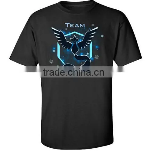 2016 High Quality New Pokemon Go Logo T-Shirt Team Valor Instinct Mystic Symbol Cosplay Costume T Shirt Tee photo-2
