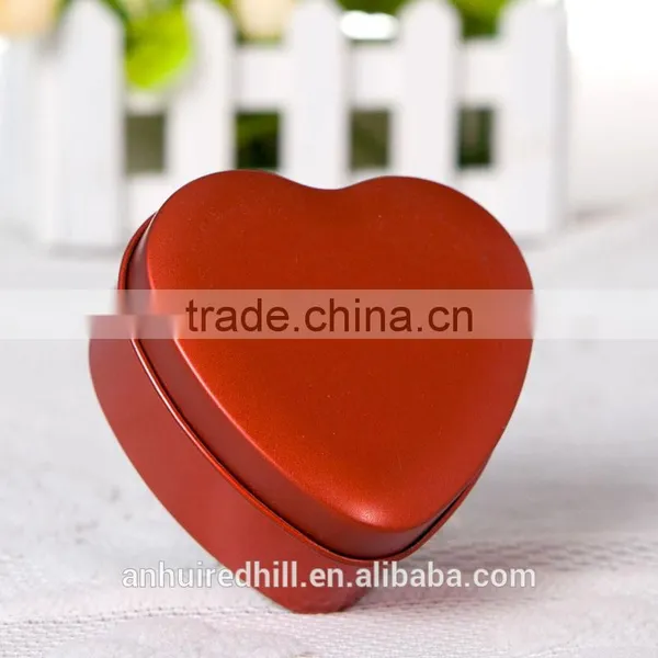 Factory Custom Printed Heart Shape Candy Chocolate Tin Box photo-4