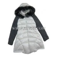 Designer Women Fashion Winter Down Coat With Mink Fur Hooded From China photo-2