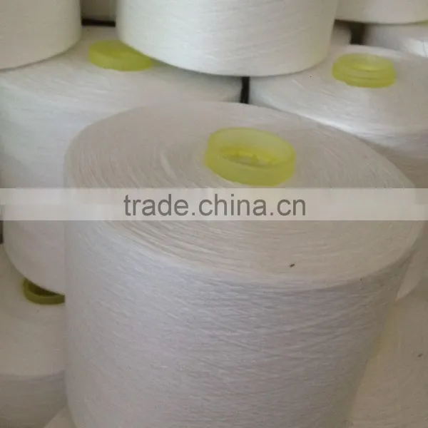 Chinese Manufacturer Welljoy Polyester Raw White Thread photo-4