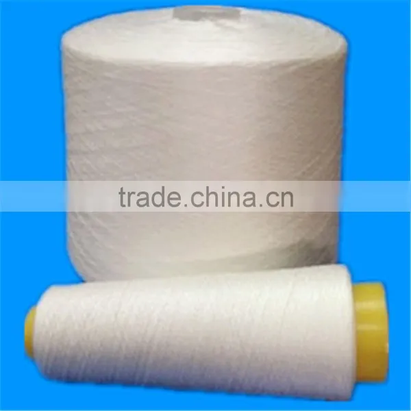 Raw White or Dyed Polyester Thread Yarn for Sewing Fast Delivery photo-2