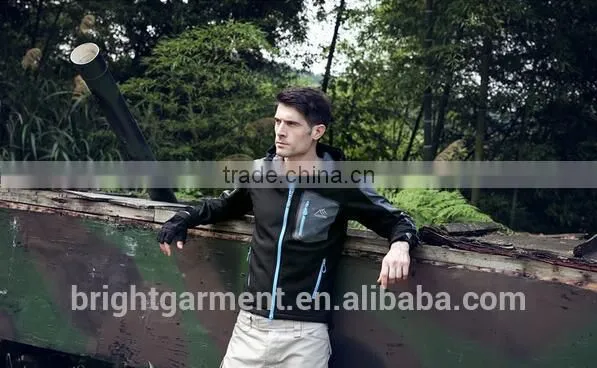 Velcro Cuffs Windproof, Waterproof & Breathable Man Yellow Tactical Softshell Jacket photo-6