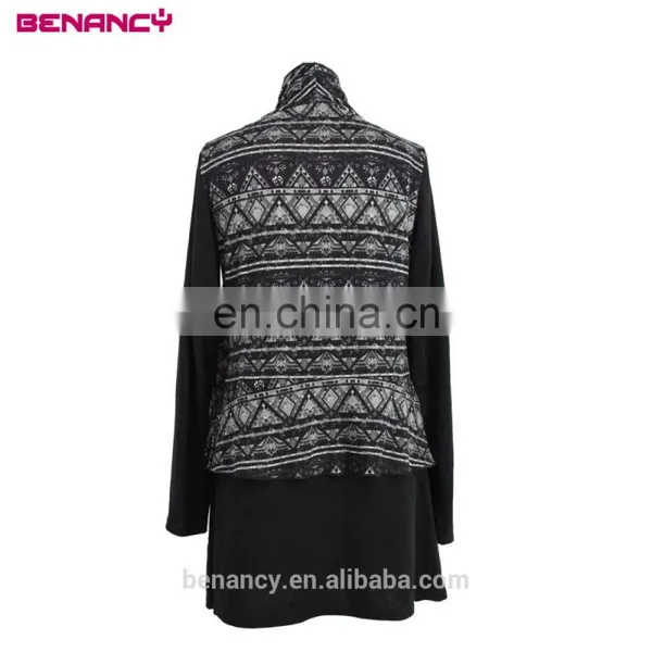 African Kitenge Dress Designs Double Layered Ikat Print Ladies Neck Design Tunic photo-2