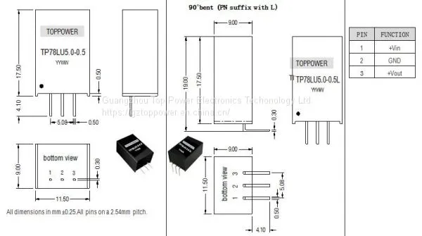 Non-isolated DC/DC Converter Regulator 500mA Integrated Circuits photo-2