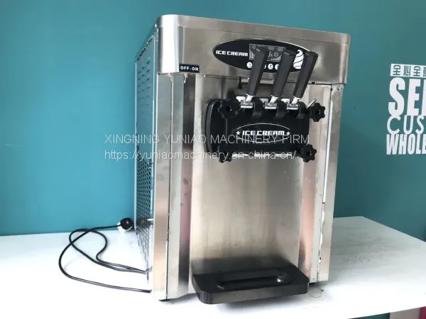 New Design Table Top Stainless Steel 2+1 Mixed Flavors Ice Cream Machine, Soft Service Ice Cream Machine WT/8613824555378 photo-3
