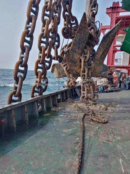 Zhoushan Anchor Chain Stocks 76mm Anchor Chain With Lr nk bv kr Certificate photo-4