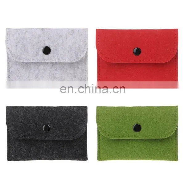 Amazon Hotselling Fashion Felt Coin Wallets Latest Design for Women photo-2