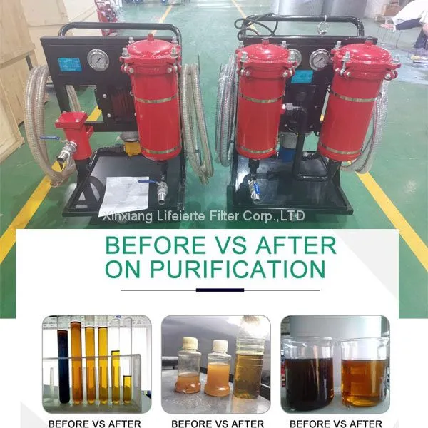 Portable Engine Oil Hydraulic Oil Filter Machine to Recycle Waste Oil photo-4