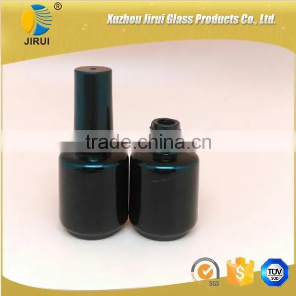 20ml Round Black Nail Polish Glass Bottle photo-3