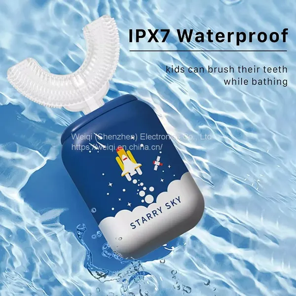 Electric Automatic Toothbrush U Type Kids Children Electronic Toothbrushes By Weiqi photo-2